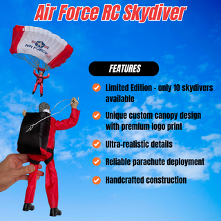 Airborne Ranger RC Fallschirmspringer mit Militärfallschirm - Bundle-Pack - Limitierte Auflage