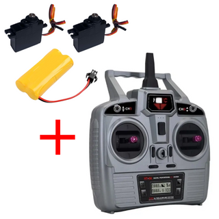 2 Servos + 1 Battery + 1 Remote