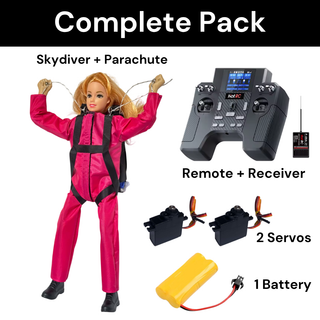 Airborne Ranger RC Fallschirmspringer mit Militärfallschirm - Bundle-Pack - Limitierte Auflage