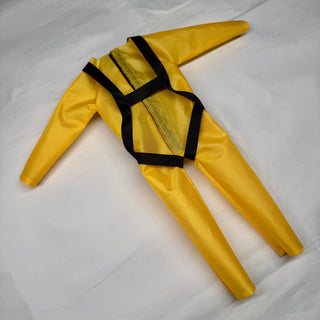 Yellow Jumpsuit with Container for 1/6 Scale RC Skydiver
