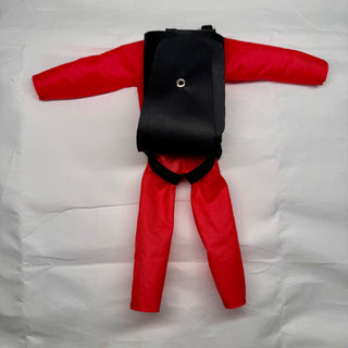 Red Jumpsuit with Container for 1/6 Scale RC Skydiver