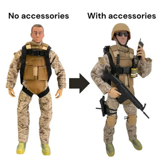 Full Set of Accessories for Airborne Elite Paratrooper