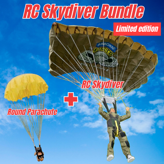Airborne Ranger RC Skydiver with Military Parachute - Bundle Pack - Limited Edition