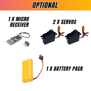 RC skydiver options.