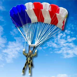 RC Skydiver - Handmade Mini Paratrooper with Steerable Parachute