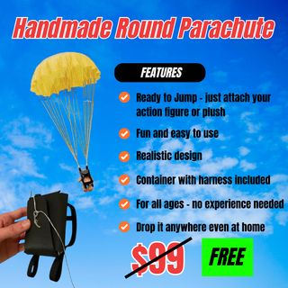 Airborne Ranger RC Skydiver with Military Parachute - Bundle Pack - Limited Edition