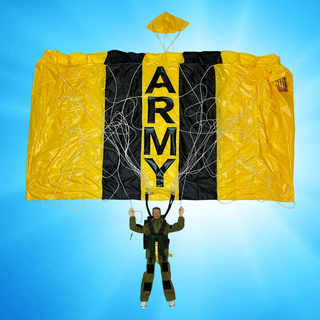 Army golden knights toy parachute RC.