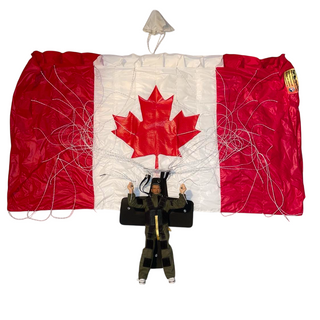 Canadian forces parachute team toy skydiver.