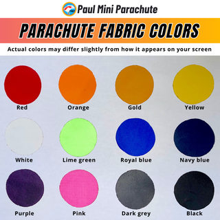 Parachute nylon fabric color palette.