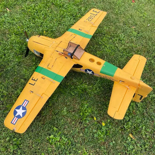 Parachute dropping system under t28 trojan rc plane.