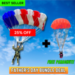 Parachutiste RC - Mini Parachutiste Fait Main avec Parachute Télécommandé