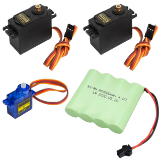 3 Servos + 1 Battery